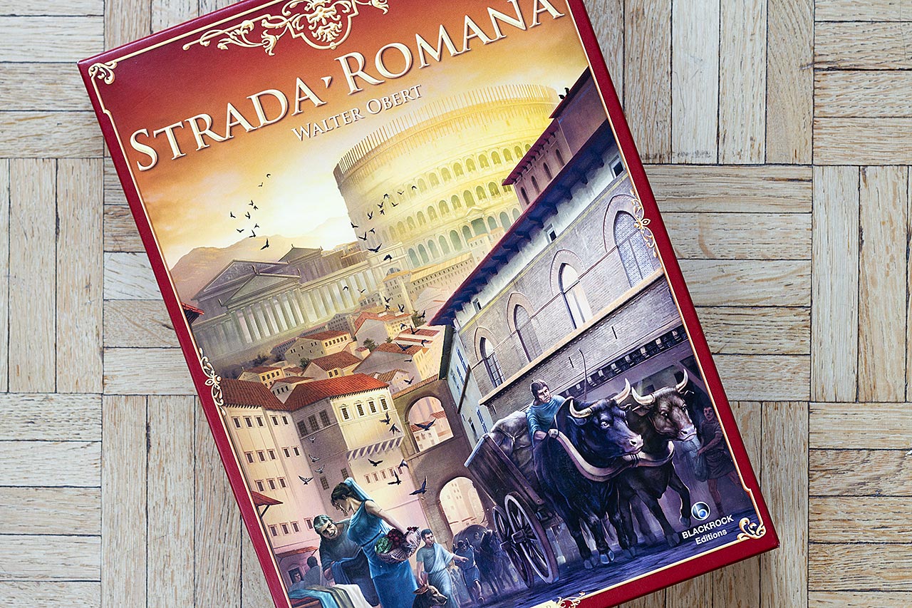 Boîte du jeu de société Strada Romana