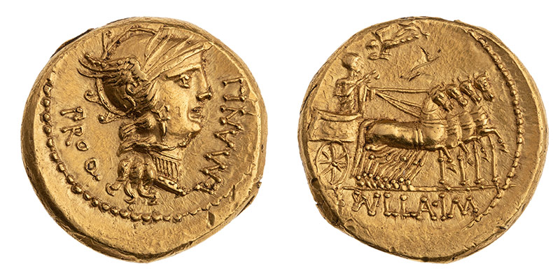 Un aureus émis par Sylla. © American Numismatic Society