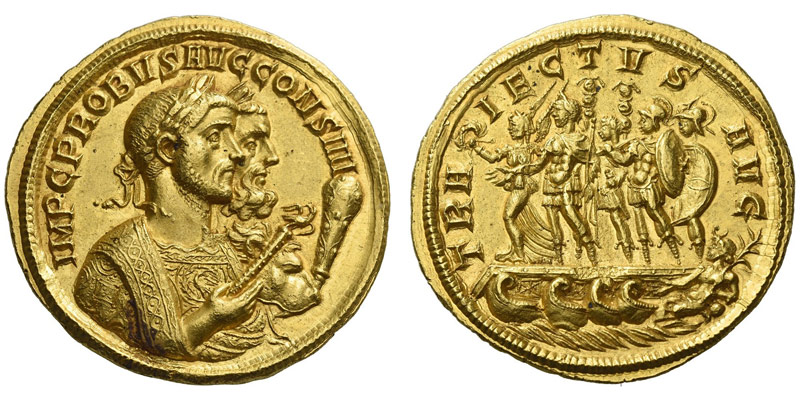 Médaillon d'or de Probus, 26,05 g ©Numismatica Ars Classica