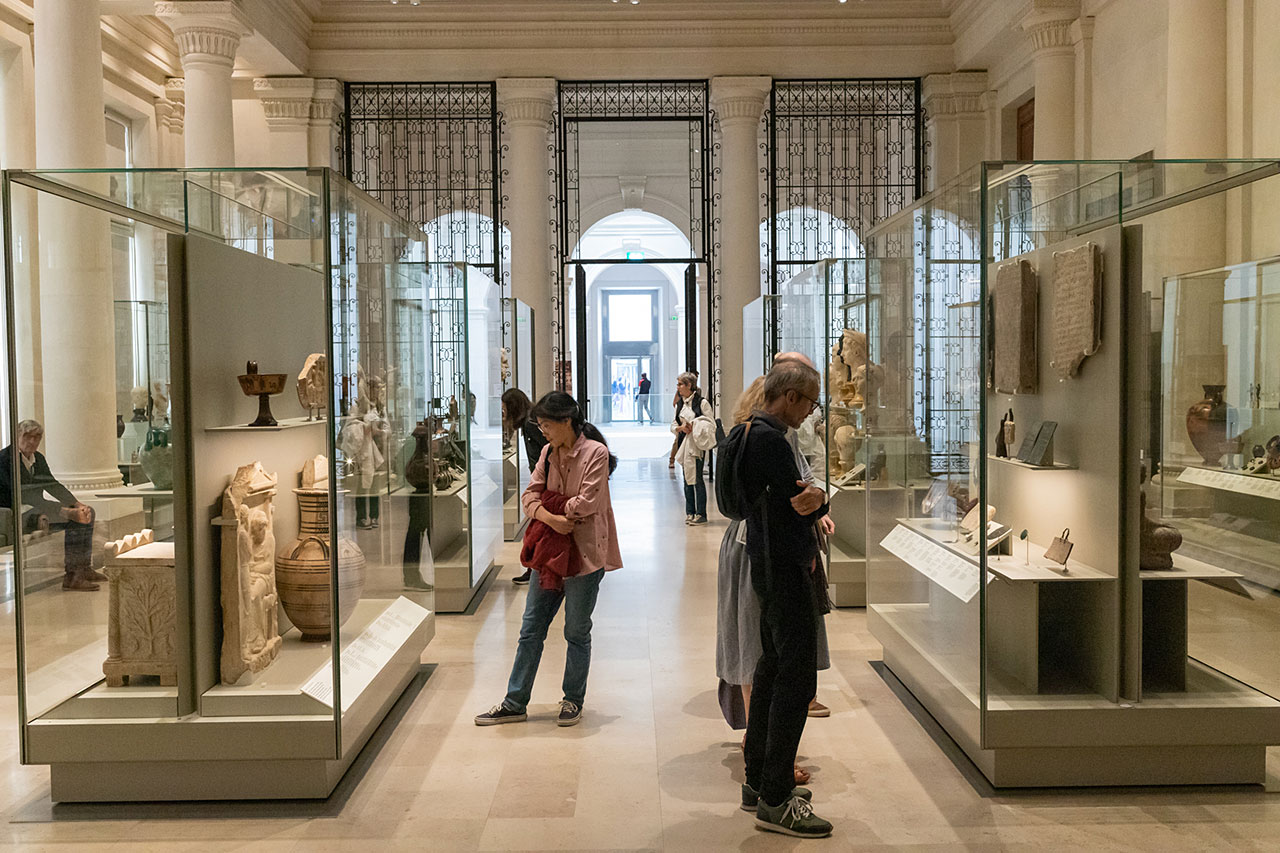 La première salle du Cabinet des médailles